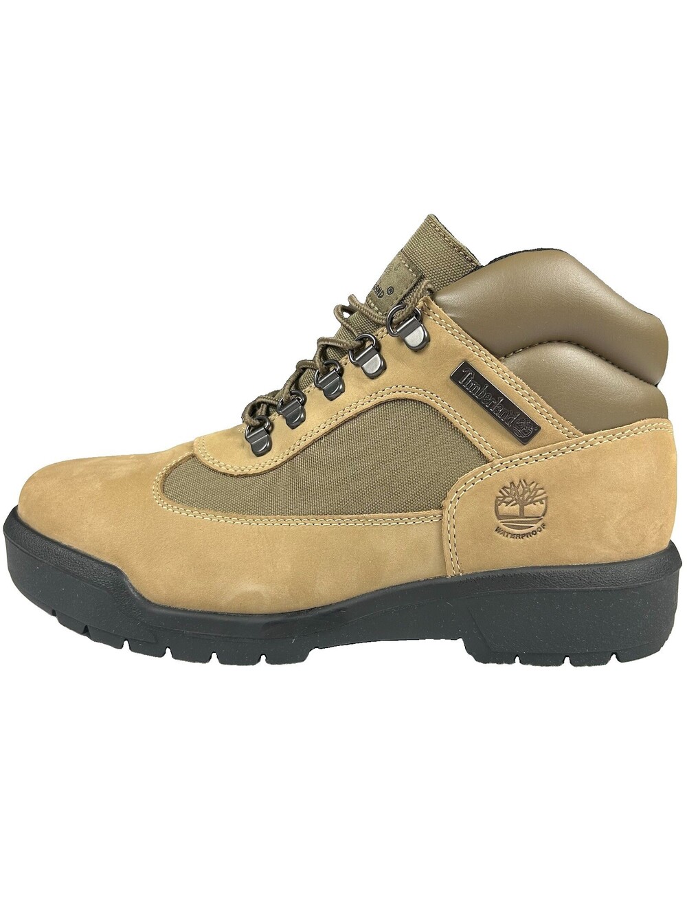 Timberland Field Boots WP Mid Lace Men’s Size 9.5 Beige Nubuck Hiking Boots New